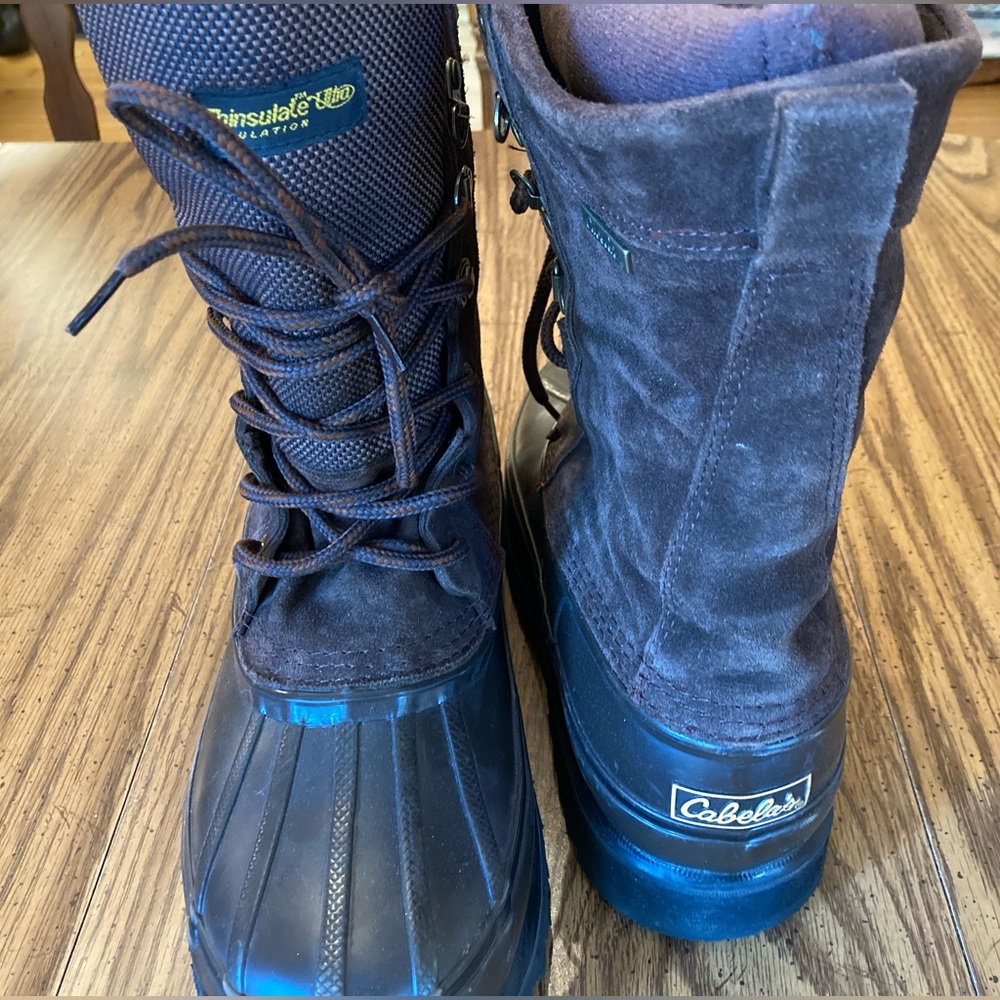 Cabela's Dark Brown Thinsulate Ultra Warm Duck Boots